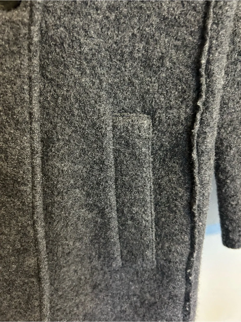 J. Crew Double-Breasted Boiled Wool Trench Coat